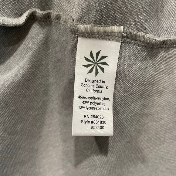 Athleta Renew Tiered Ruffle Zip Jacket Gray - Size: XS - Picture 7 of 8